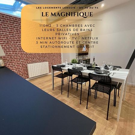 Les 3 Suites - 6 Personnes - 3 Chambres Avec Sdb Privatives ランス エクステリア 写真